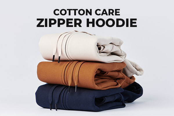 Cotton Care Zipper Hoodie
